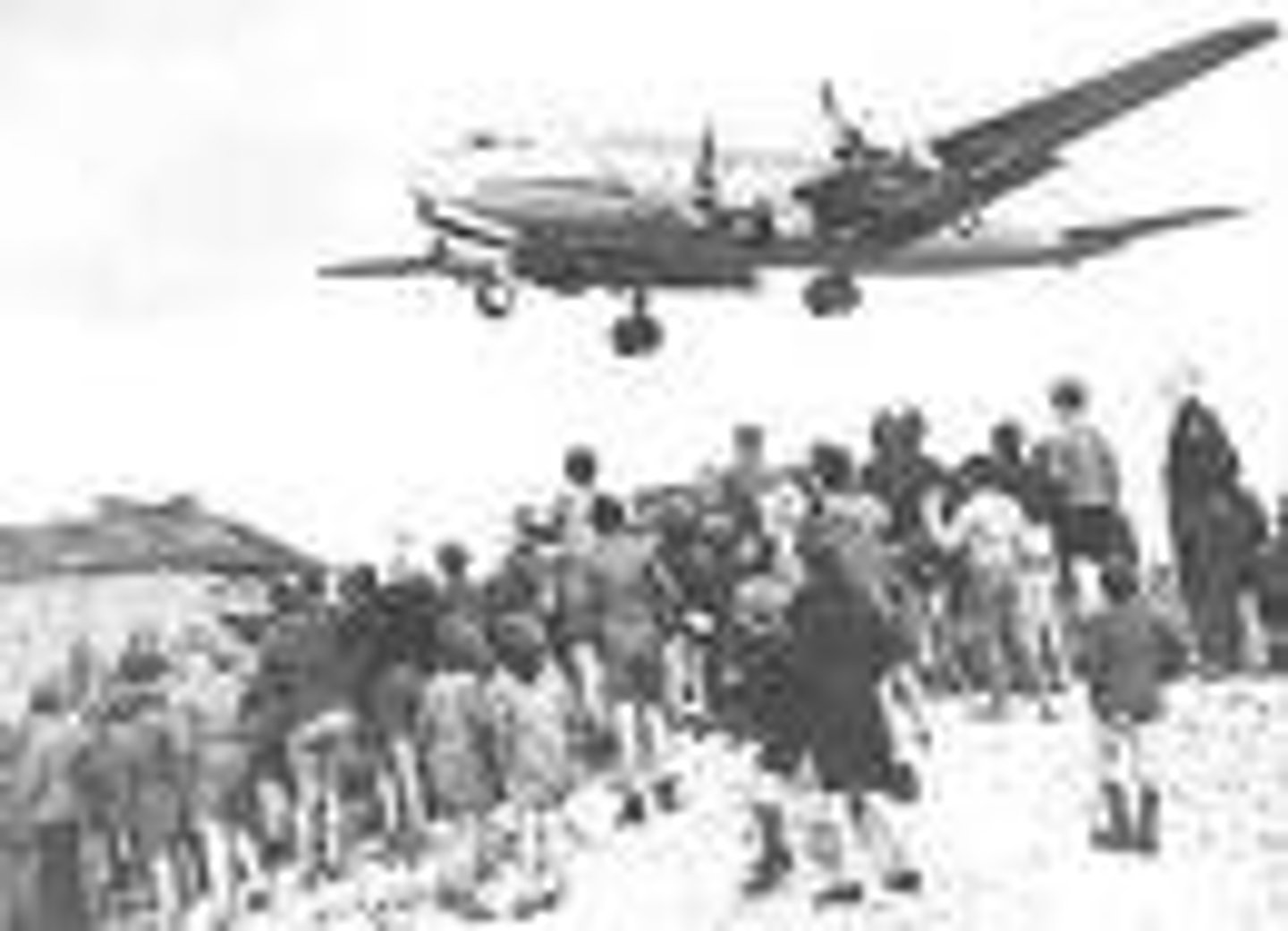 <p>the USSR set up a blockade of Berlin; the US responded by dropping supplies by air to the East Germans</p>