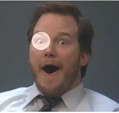 <p>both pupils dilate, which eye is blind?</p>