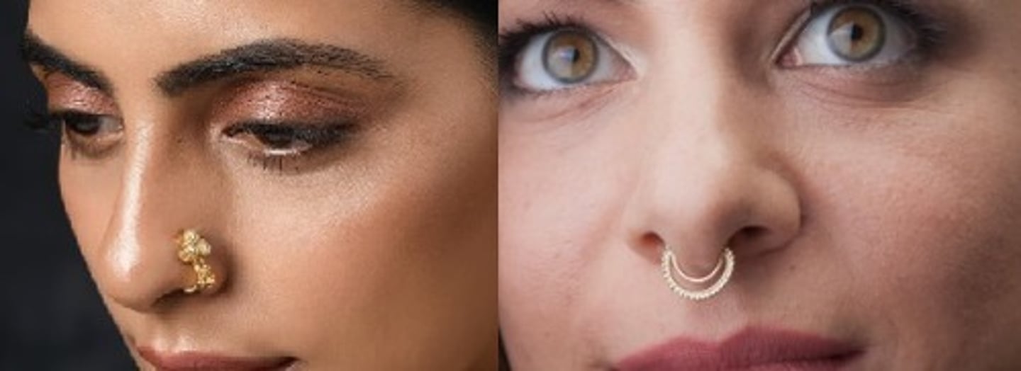 <p>to have a nose ring</p>