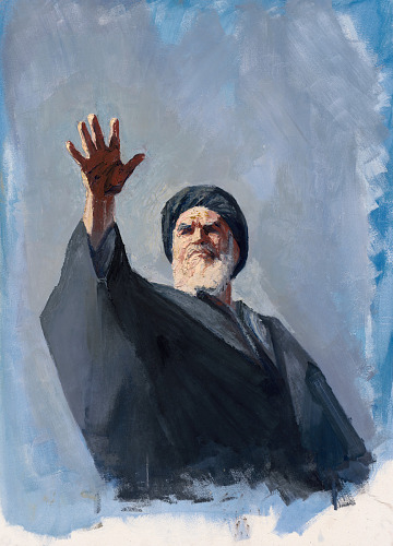 Islamin cleric living in exile, harsh critic of the Shah and the shah was like peace out and he was exiled and so he was like ayo bro let me record a speech on a cassette and  smuggle it into the country and play them in mosques 