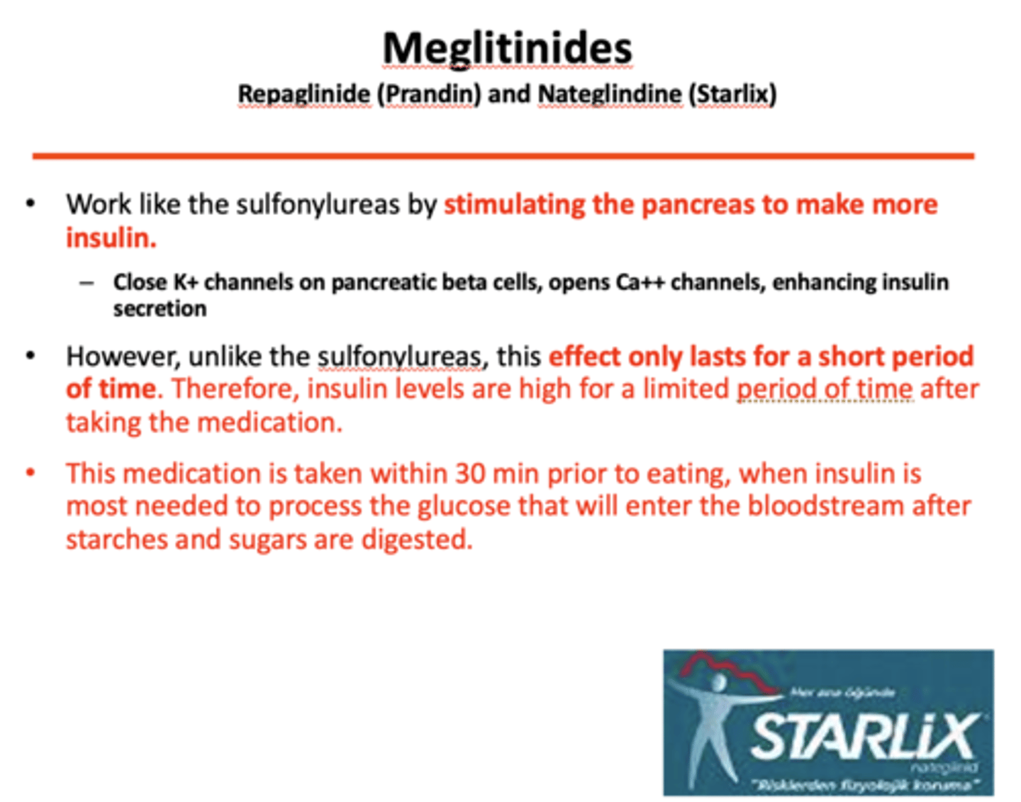 <p>Meglitinides</p>