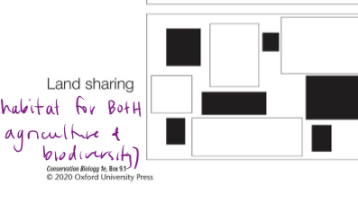 <p>What is land sharing?</p>