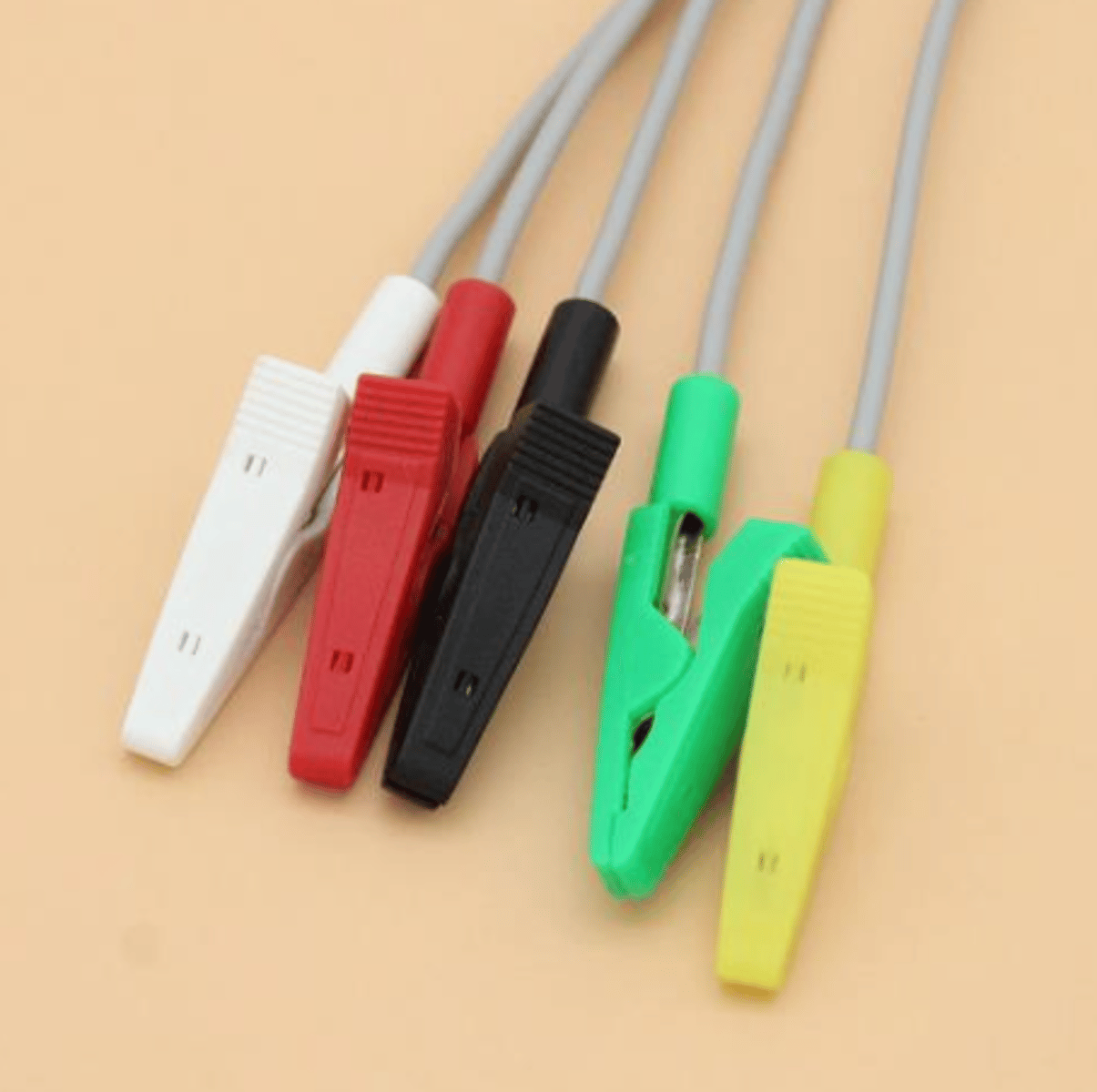 <p>for an ECG, where do we place the black forcep?</p>