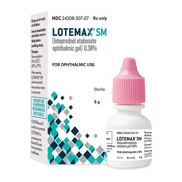 <ul><li><p>0.5% loteprednol etabonate </p></li><li><p>Only indicated for use following ocular surgery</p></li><li><p>Dosage: QID x2weeks, then taper accordingly</p></li><li><p>Preserved with BAK 0.003%</p></li></ul><p></p>