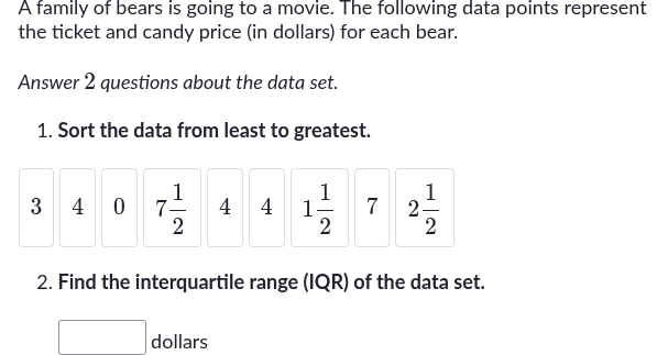 <p>Find the IQR of this data set</p>