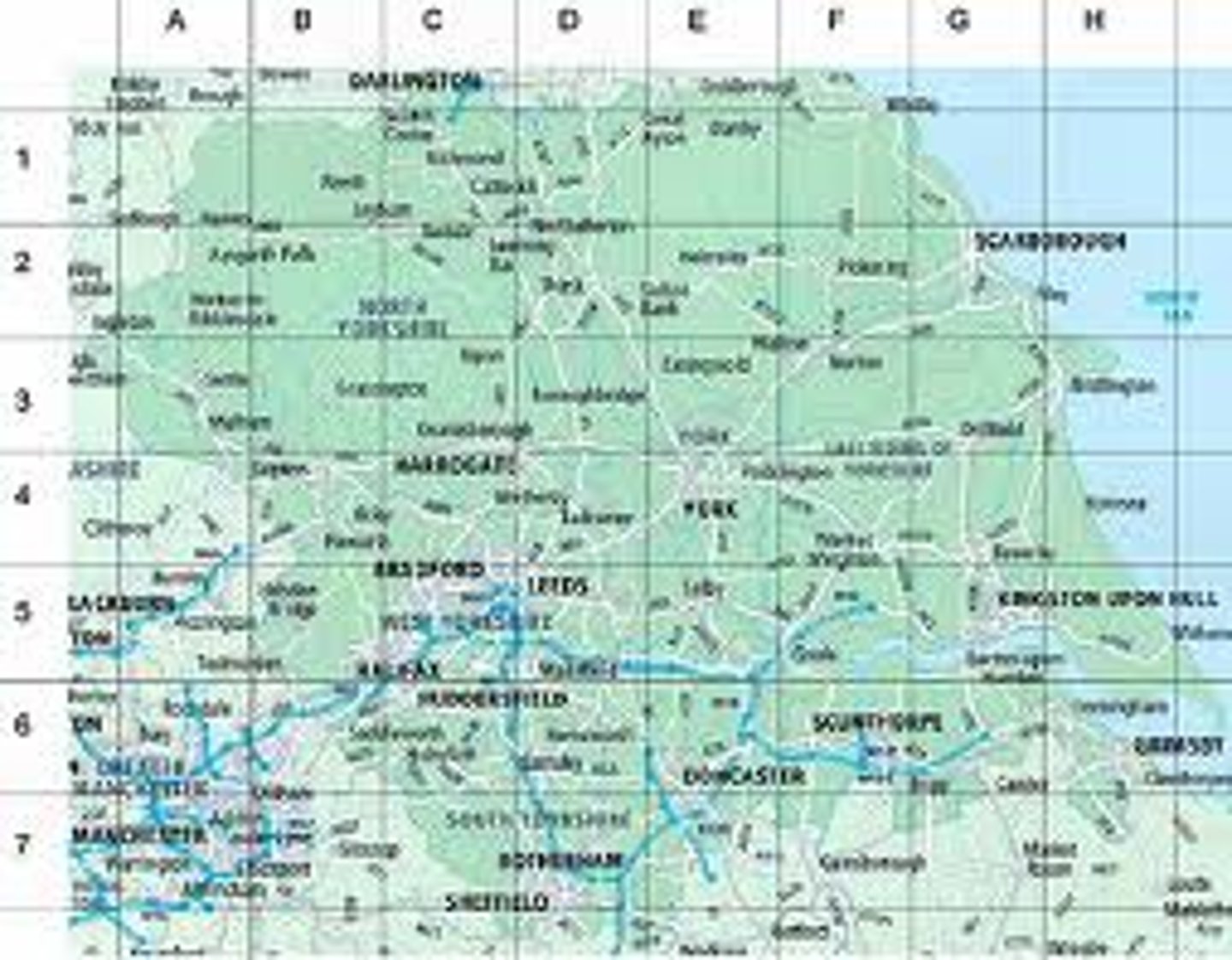 <p>lines on a map that can be used to locate any place on the map</p>
