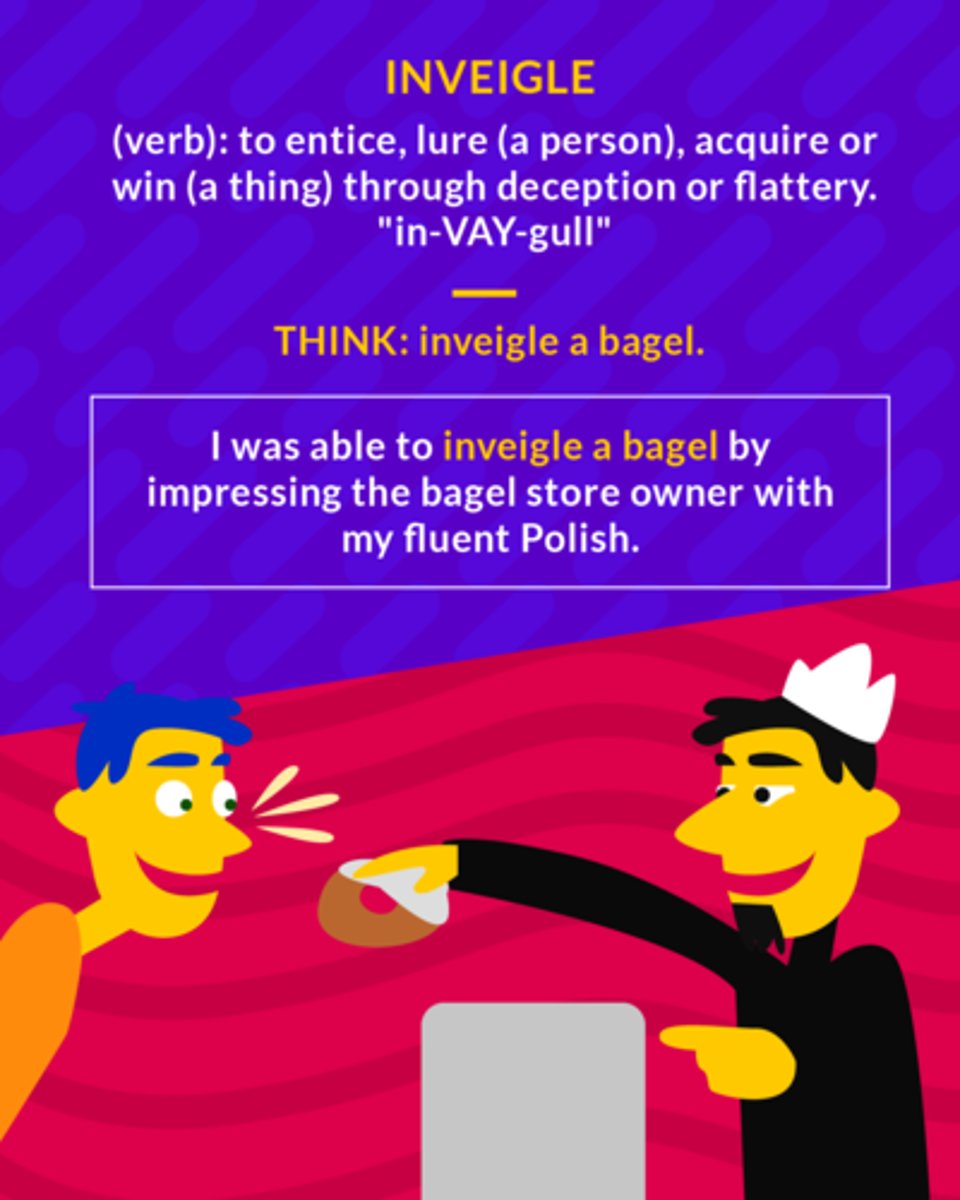 <p>to tempt or persuade by using deception or flattery</p><p><span>(v.) persuade through flattery</span></p>