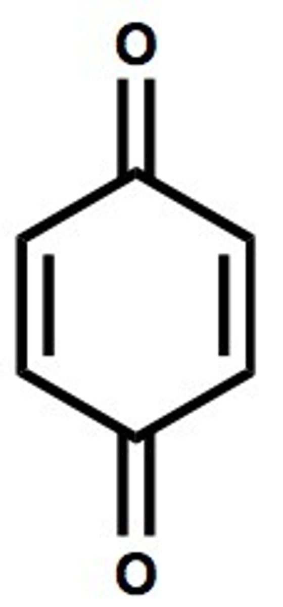 <p>oxidize the hydroxyls in hydroquinone</p>
