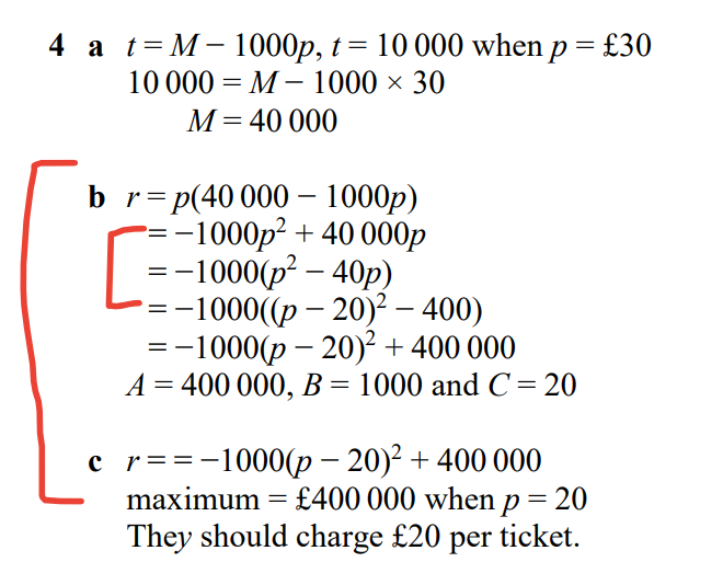 <p>incorrectly completed the square (factorising skill issue)</p>