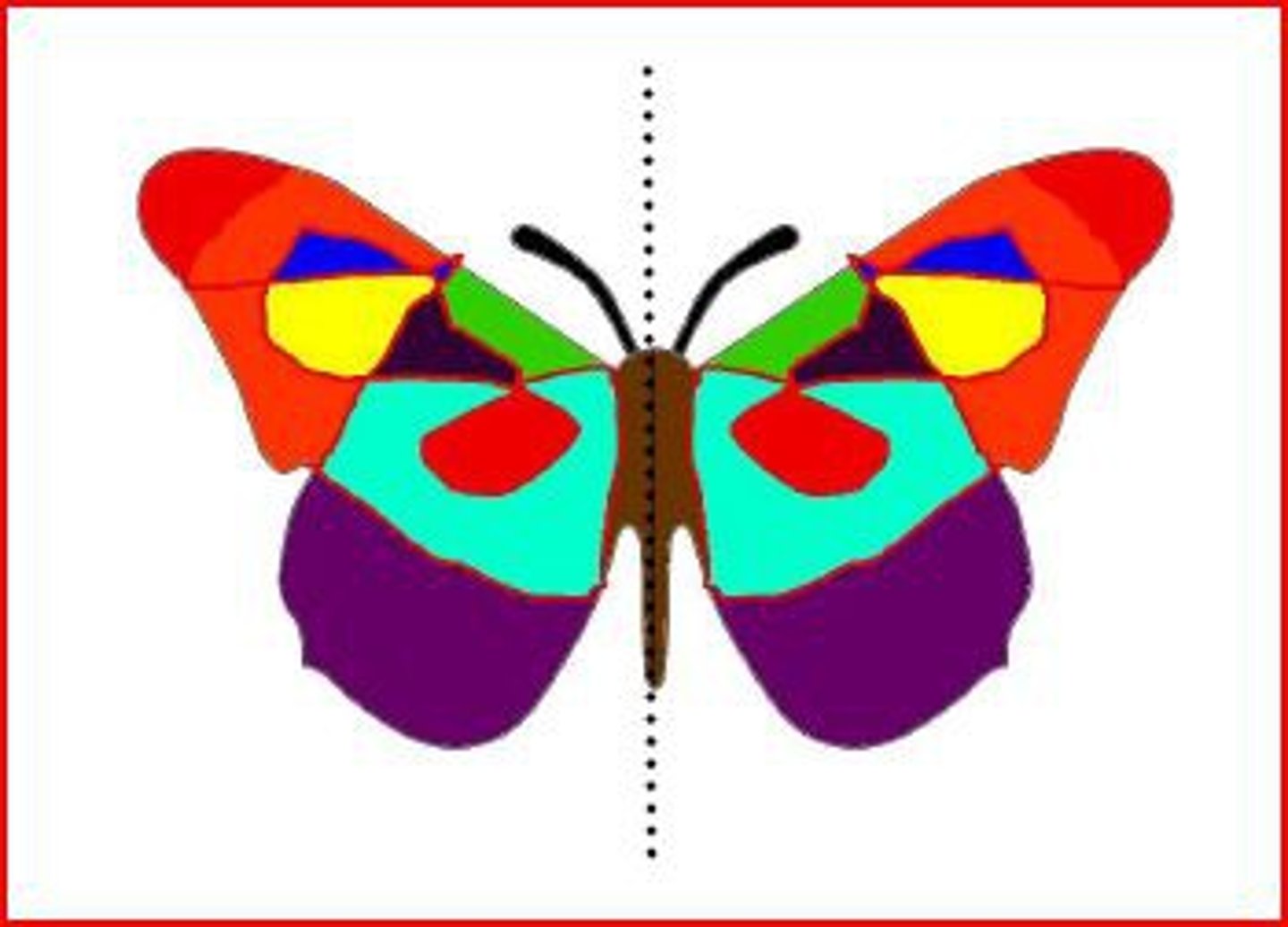 <p>A line that divides a figure into two congruent halves that are mirror images of each other.</p>