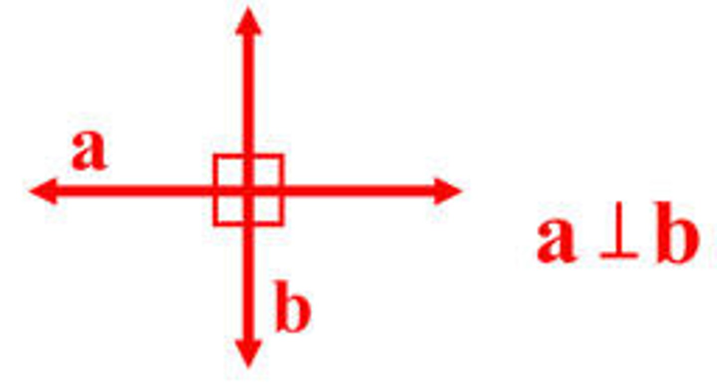 <p>to form four right angles</p>