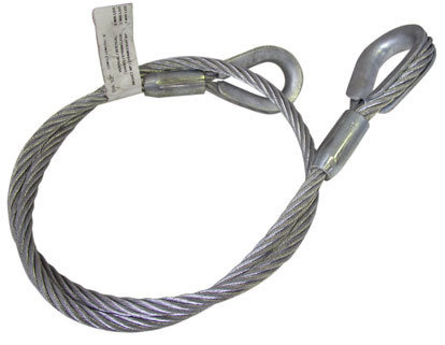 <p>A thin very strong wire rope made of stranded steel</p>