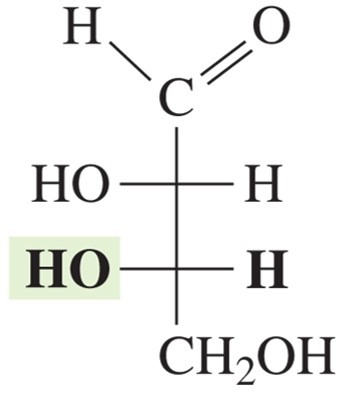 -OH group is on the left of last chiral carbon