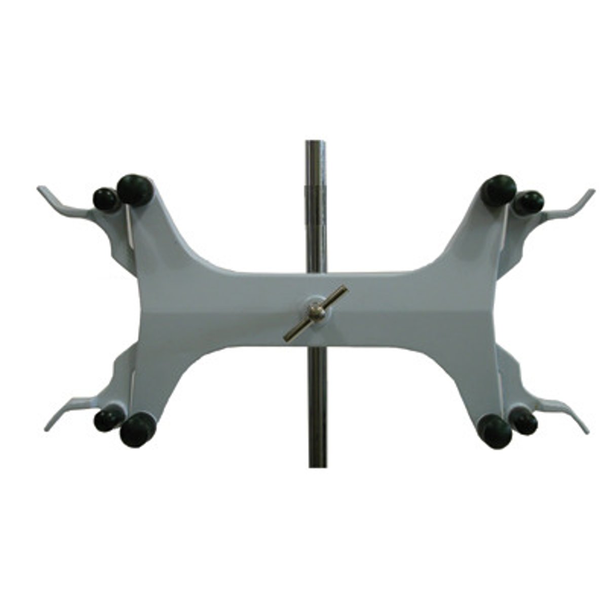 <p>securely holds a burette to a ring stand or support rod during laboratory experiments</p>