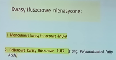 <p>MUFA- monoenowe KT,  PUFA- polienowe KT</p>