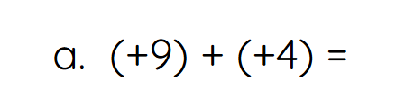 <p><span style="background-color: transparent;"><span>Draw tiles using + and&nbsp; -&nbsp; to represent each sum. Complete the equation.</span></span></p><p></p>