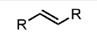 <p>At least one double bond between carbons</p>