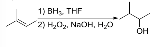 <p>An alkene reacts with H<sup>+</sup> and ROH (R= alkyl, aryl, alkenyl, H)</p>