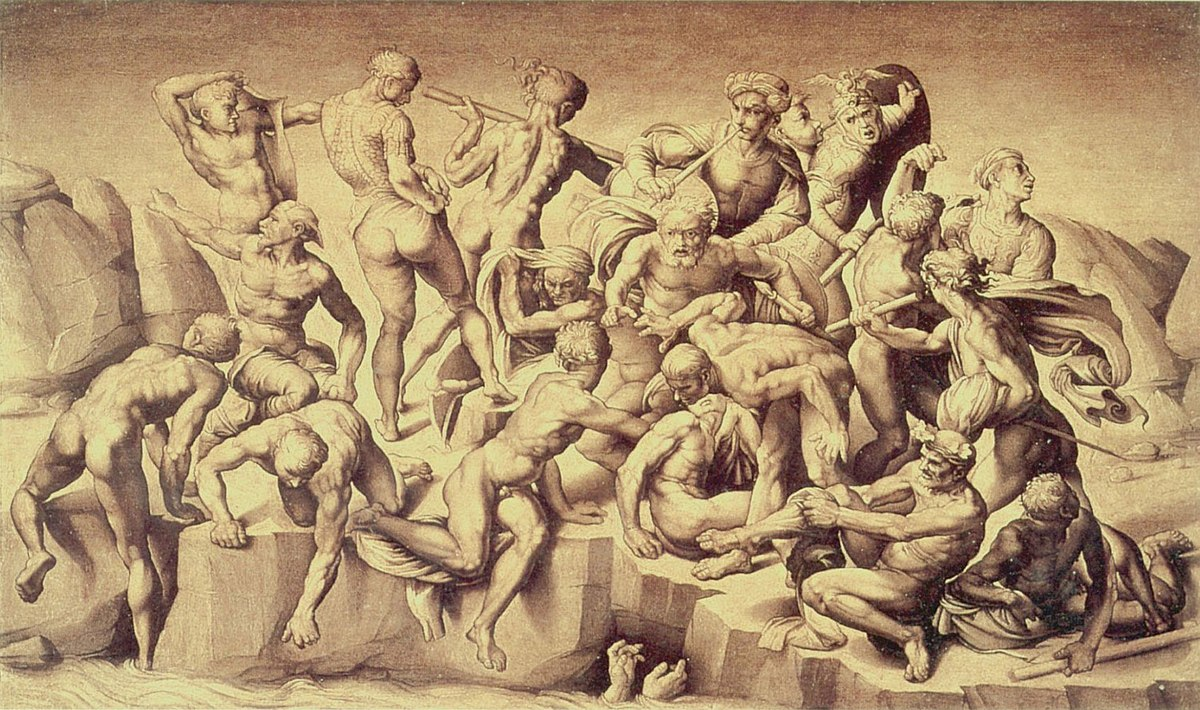 Battle of Cascina, Michelangelo. 1504