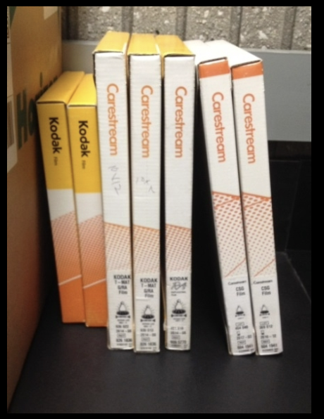 <p><strong>How should <u>unopened boxes</u> of film be stored?</strong></p>