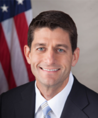 leader of the House of Representatives; current leader - Paul Ryan