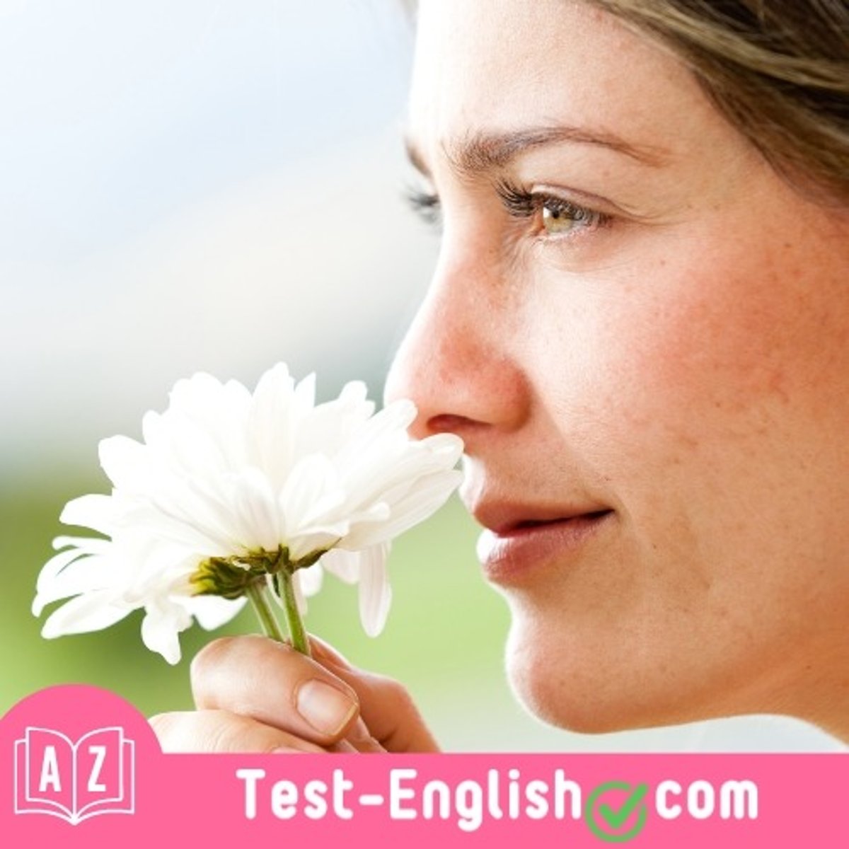 <p>She bent down to _____ the flowers.</p>