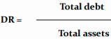 <p><strong>Debt Ratio</strong></p>