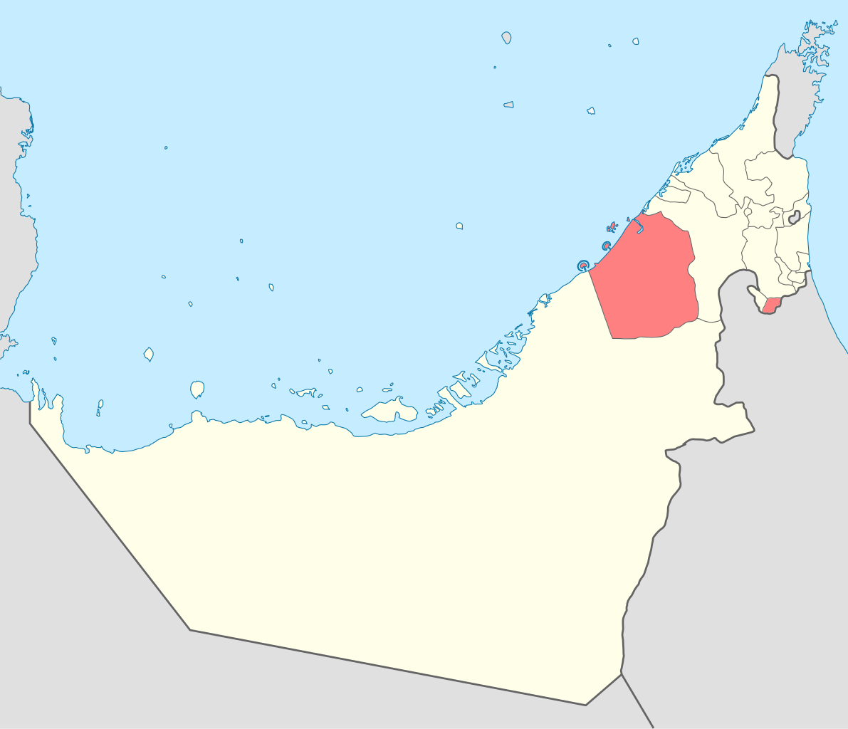 <p>Large city in the UAE</p>