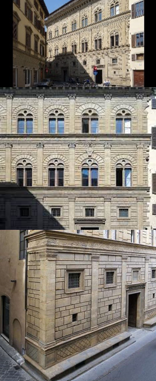 <p>Palazzo Rucellai (creator, date, &amp; material)</p>