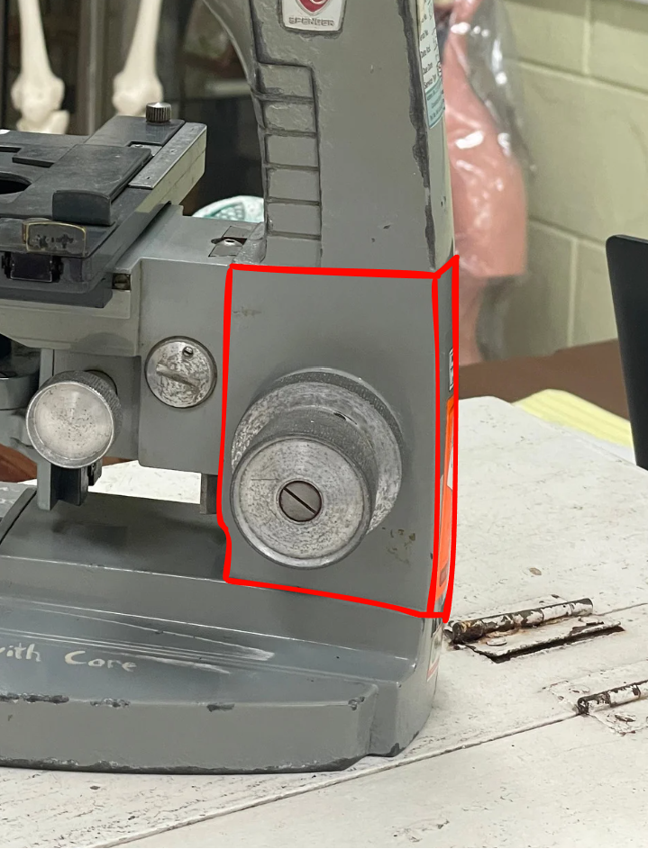 <p>Identify the microscope part</p>