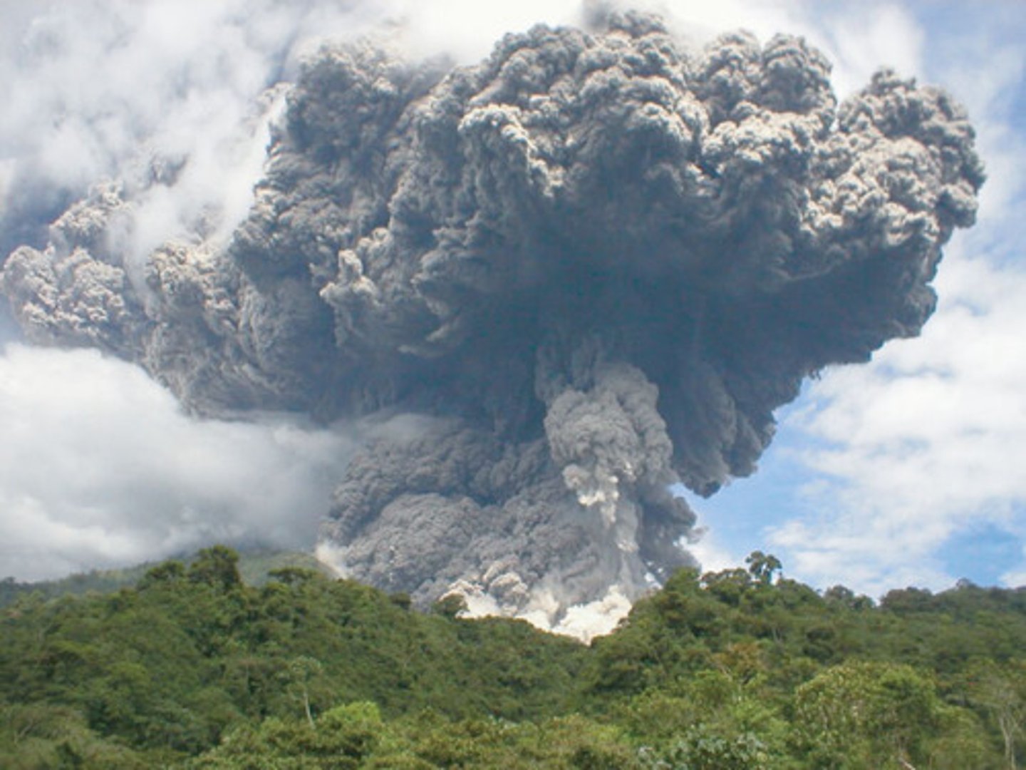 <p>fragments of rock, ash, lava created by volcanic eruptions</p>