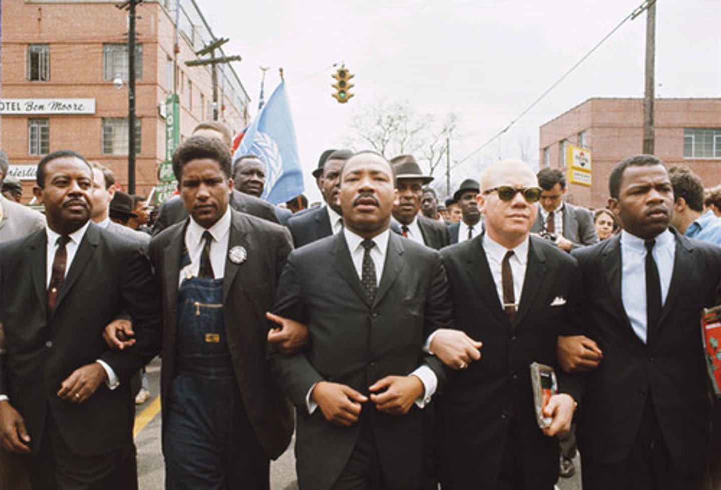 <p>group of mostly African American ministers who worked to fight injustice through nonviolence</p>