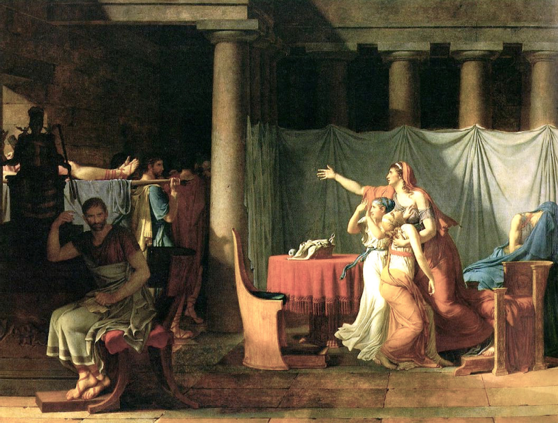 <p>David, The Lictors Bringing Brutus the Bodies of His Sons, 1789</p>
