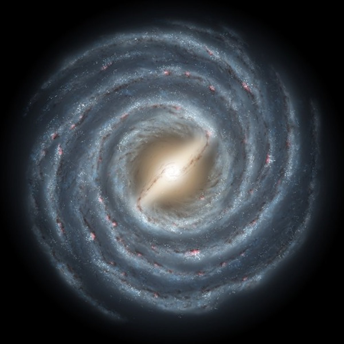 <p>a galaxy in which the stars and gas clouds are concentrated mainly in one or more spiral arms.</p>