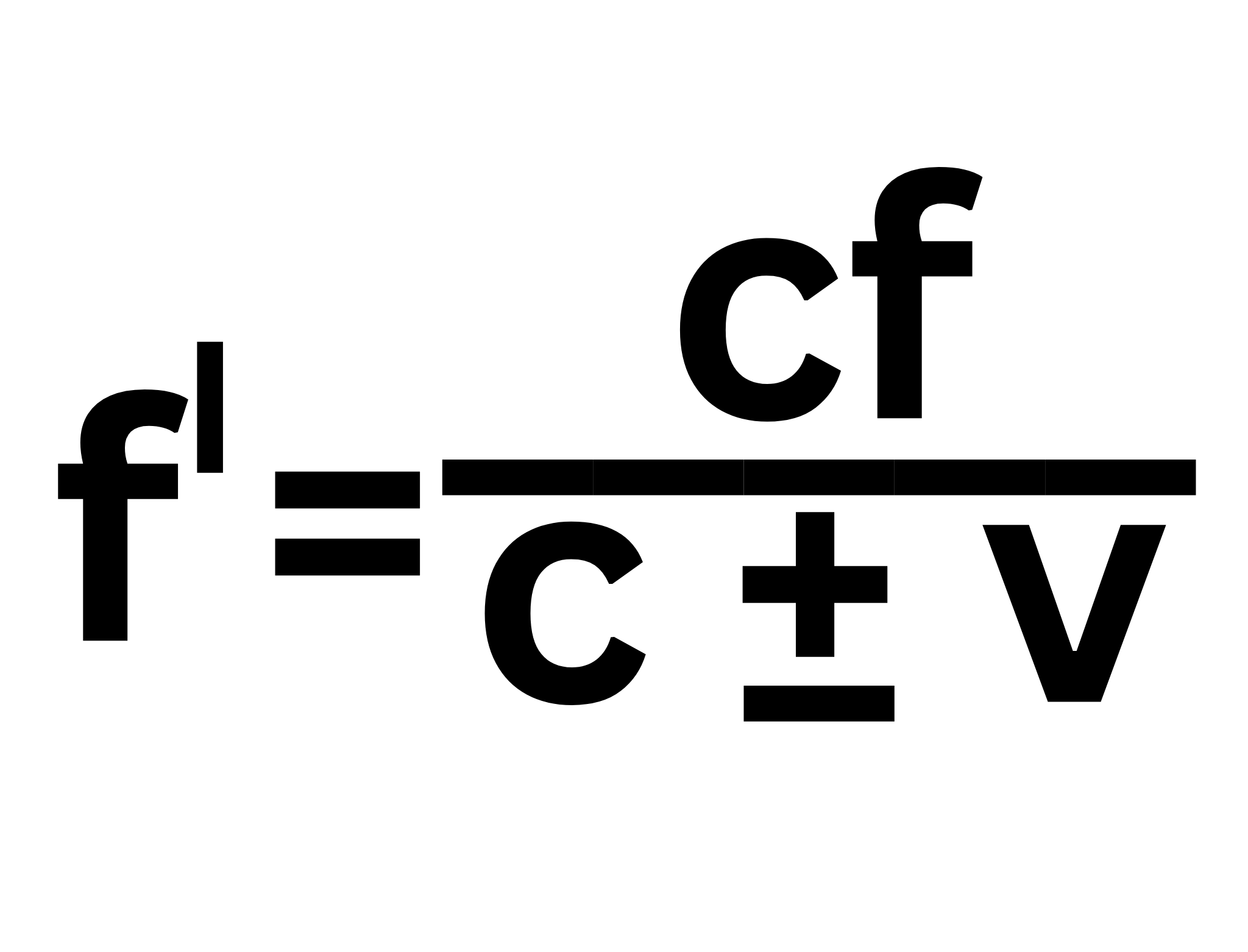 <p>Label This Formula</p><p><em>The Doppler Effect</em></p>
