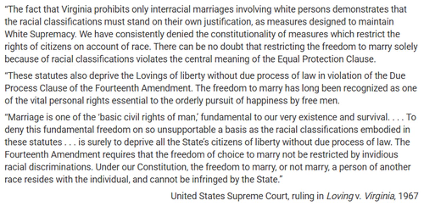<p>represented responses by the federal government to calls for the expansion of civil rights</p>