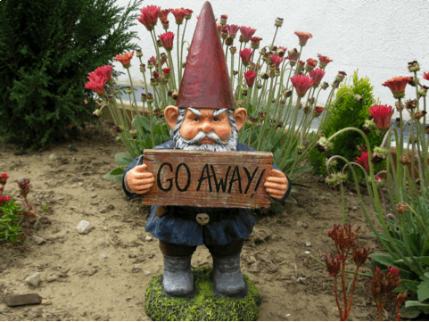 <p>to go away</p>