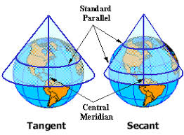 <ul><li><p>Often used to depict mid-latitude regions</p></li><li><p>Ptolemy’s maps used many conic projection characteristics</p></li></ul><p></p>