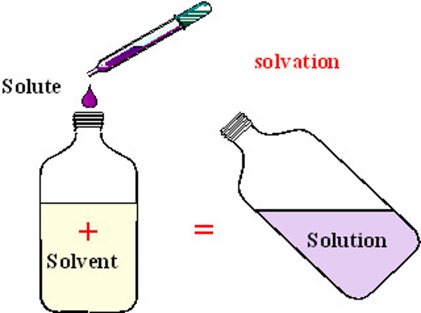 <p>The substance in which the solute dissolves. (Usually a liquid that is dissolving a solid or liquid.)</p>