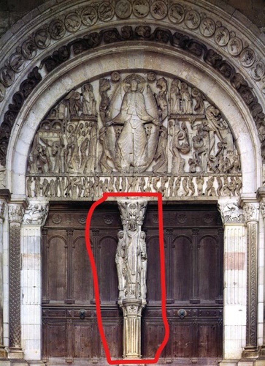 <p>What do you call the supporting column between double doors?</p>