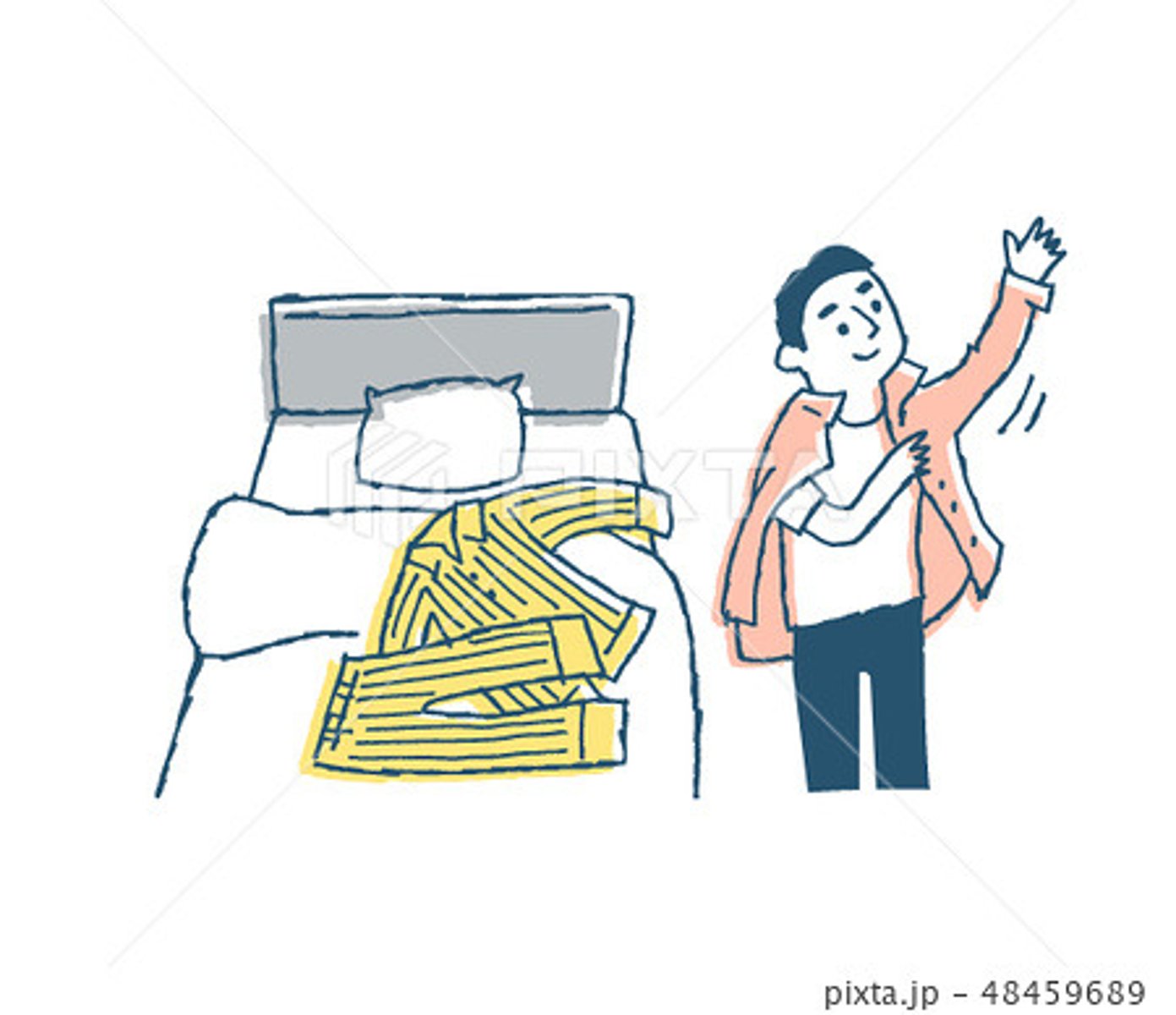 <p>mengganti baju</p>