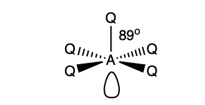 <p>square pyramid </p><p>89 degrees </p>