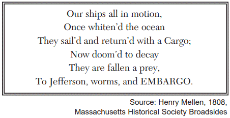 <p>Why was New England concerned about President Thomas Jefferson’s embargo?</p>