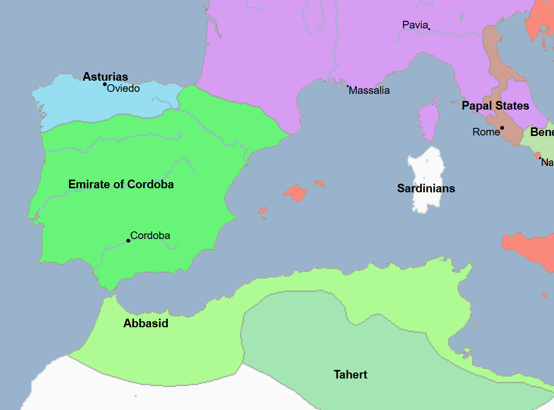<ul><li><p>He founded the Umayyad Emirate of Cordoba in the Iberian Peninsula in retaliation of Abbasid rule following the death of Abu Muslim by Caliph al-Mansur of the Abbasid Caliphate</p><ul><li><p>He was thus proclaimed Emir of Cordoba </p></li></ul></li><li><p>He was </p><ul><li><p>A Syrian Prince</p></li><li><p>A member of a fanatical Muslim sect</p></li></ul></li><li><p>He led the Umayyad Caliphate in having sacked Bordeaux and Poitiers, and then advanced them towards Tours with eyes on its monastery of St Martin, one of Christendom’s wealthiest</p></li><li><p>He and the Umayyad Caliphate were defeated by Charles Martel and the Franks in the Battle of Tours and he was among the dead after the battle</p></li><li><p>He was the only member of the ousted Umayyad Caliphate to survive the Abbasid massacre of the Umayyads in the Abbasid Revolution</p><ul><li><p>He fled from the Abbasid Revolution and took refuge in Egypt and Kairouan before finally settling down in Al-Andalus with other Arab clans </p></li><li><p>Profiting from division among Arab Muslims in Al-Andalus at the time, he made his way via Seville to Cordoba, the capital of Al-Andalus at the time</p></li></ul></li></ul><p></p>