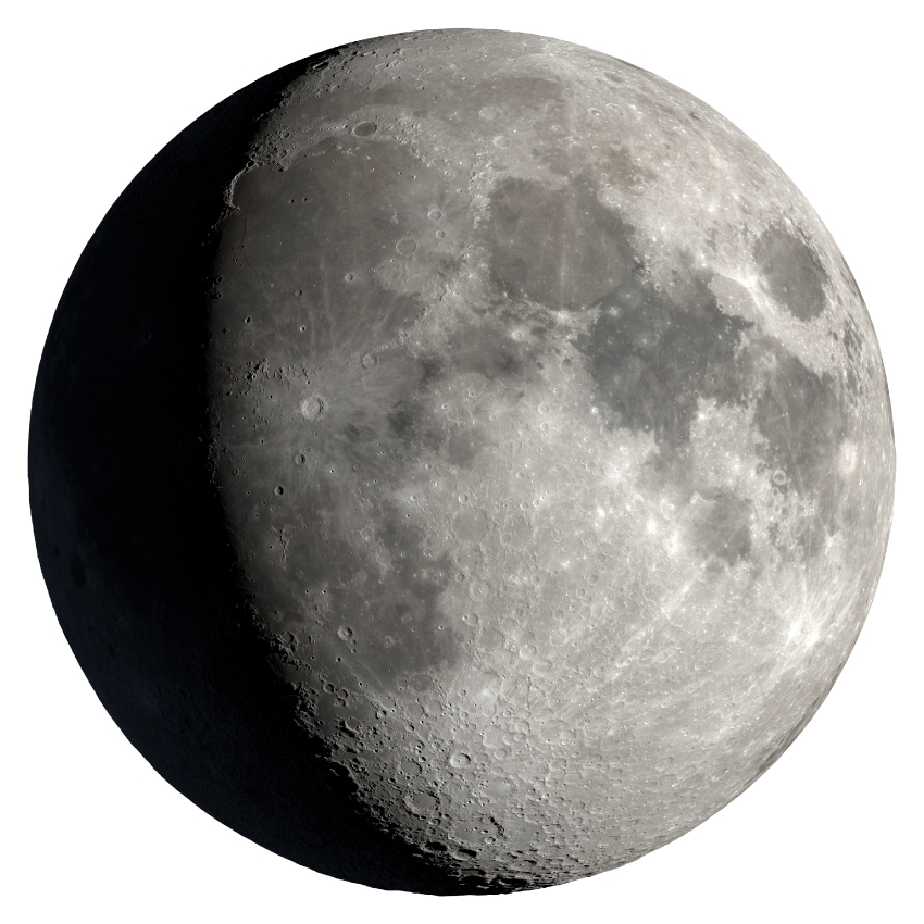 <ul><li><p>Starting to get behind the Earth, so we are seeing more of the Moon</p></li><li><p>Rises 3 PM, sets 3 AM</p></li></ul><p></p>