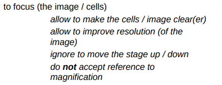 <p>To <strong><mark data-color="blue" style="background-color: blue; color: inherit;">focus</mark></strong> the image</p>