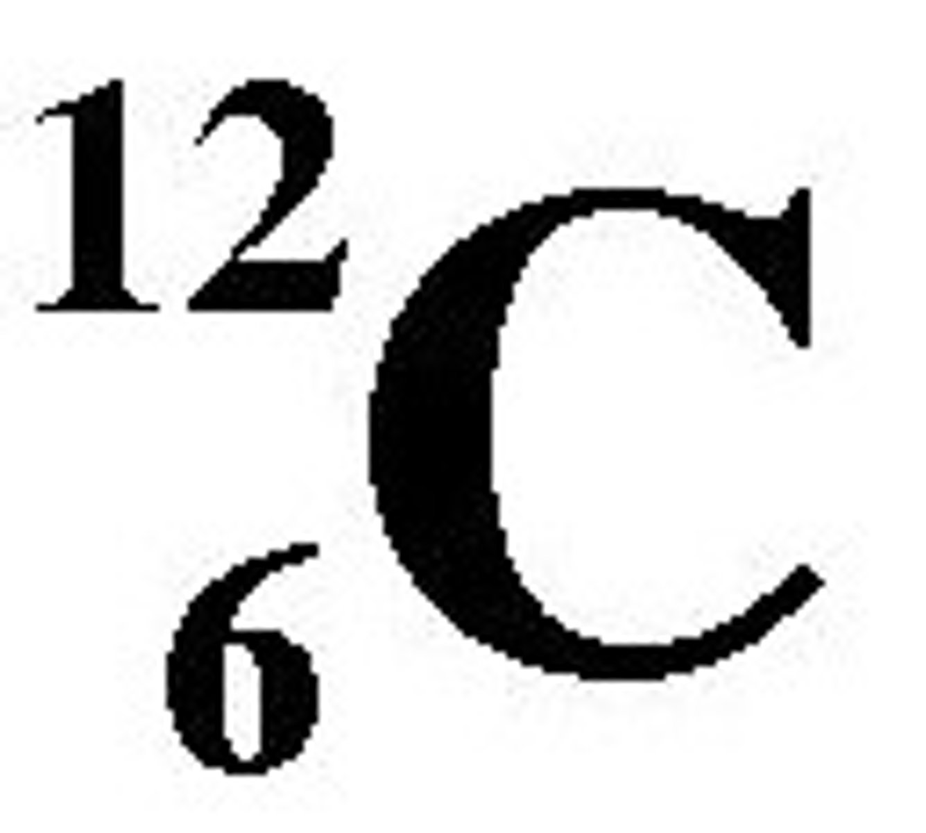 <p>Carbon-12 scale</p>