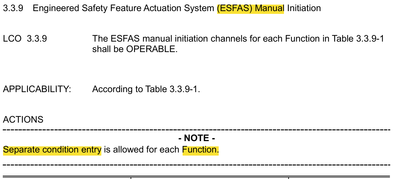 <p>3.3.9 ESFAS Manual Initiation</p>