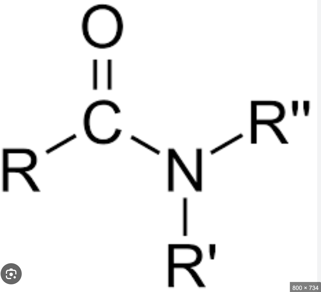 <p>N—C=O</p>