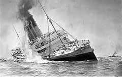 German torpedo sunk the Lusitania
